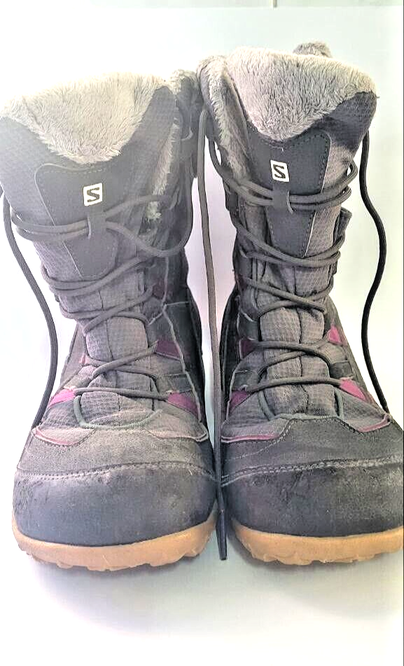 Salomon Stivali da Camminare Uomo Donna Grigi Scarpe Donna SCURI Alta Qualità