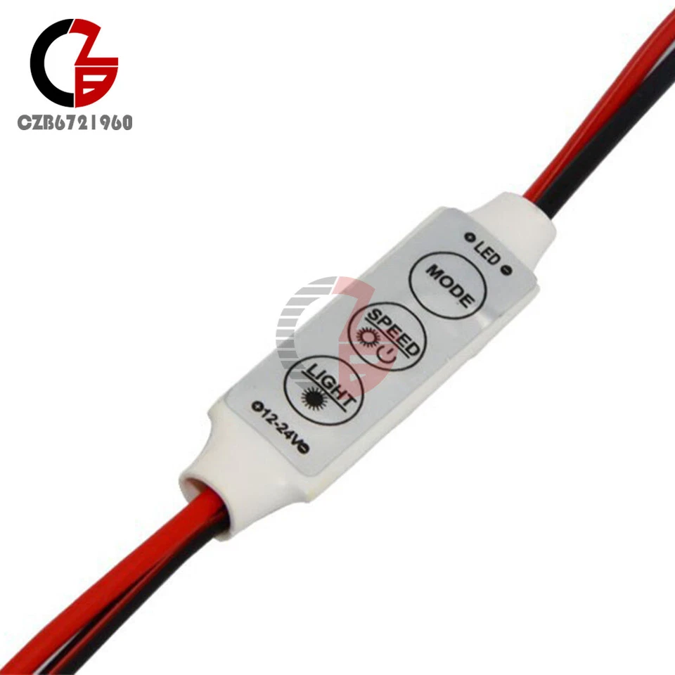 12V Low-profile Inline Controller Dimmer Switch for Single Color LED Strip Light - Image 3 of 4