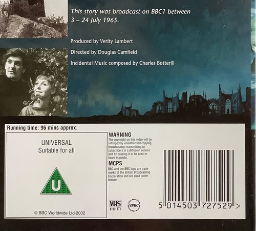 Doctor Who: The Time Meddler (VHS) (1965) (PAL) W. Hartnell (NEW - SEALED VIDEO) - Picture 3 of 6