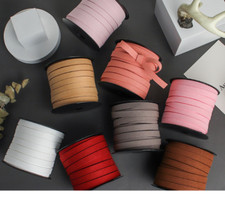 10mm 22m Korean Velvet Leather Cords Braided Cord Jewelry Making Supplies