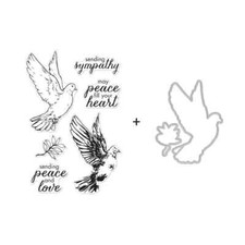 Hero Arts "COLOR LAYERING DOVE" Clear Stamps Only or Stamp  Dies Bundle 2023