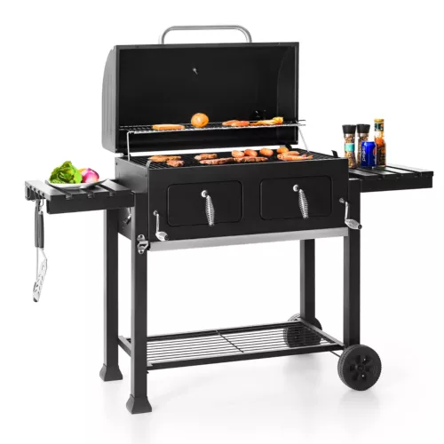 Charcoal Grill BBQ Barbecue Smoker Home Patio Cooker Heavy Duty Outdoor Oven FDA