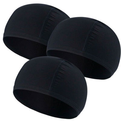 3 Pieces Under Helmet Skull Caps Cooling Sweat Wicking Helmet Liner Cycling Hat