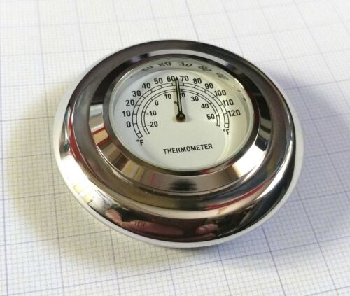 British Made BMW Motorcycle GS RT Stem Nut Cover with White Thermometer - Picture 1 of 2