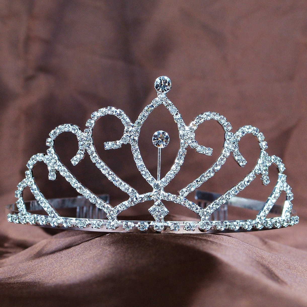 Pretty Tiaras Hair Combs Wedding Bridesmaid Crowns Rhinestone Pageant