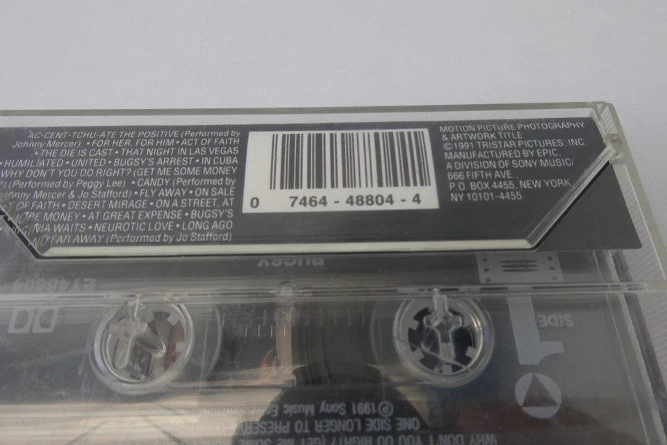 1991 Tristar Bugsy Original Motion Picture Soundtrack Ennio Morricone Cassette Foto 4 de 4