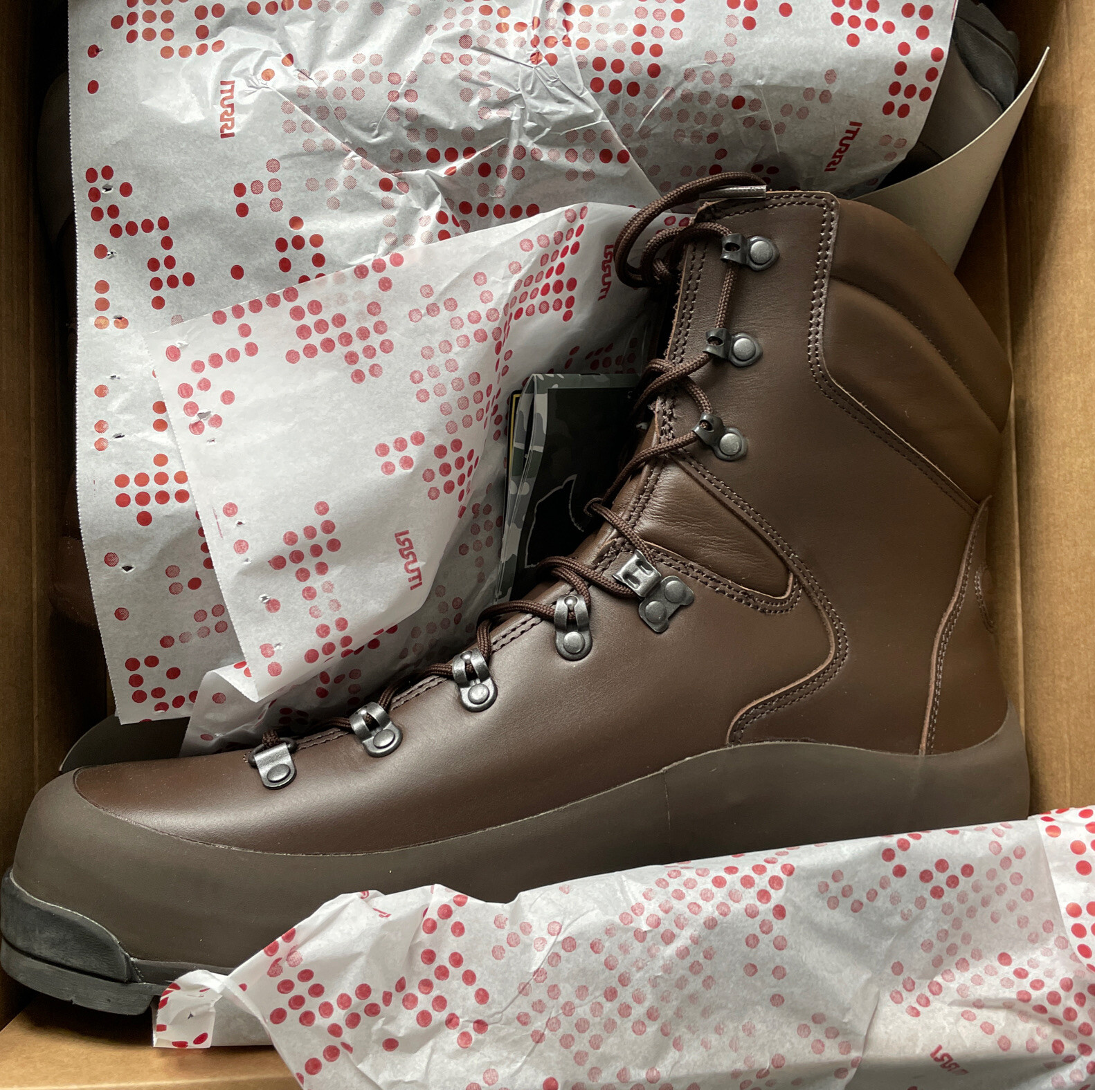 New GENUINE BRITISH MILITARY ARMY ITURRI COLD WET WEATHER BOOTS SIZE 15