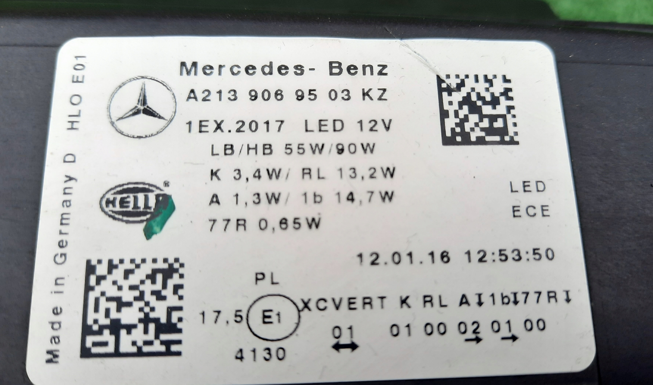 Frontscheinwerfer Mercedes-Benz W213 A2139069503KZ Full LED Links  