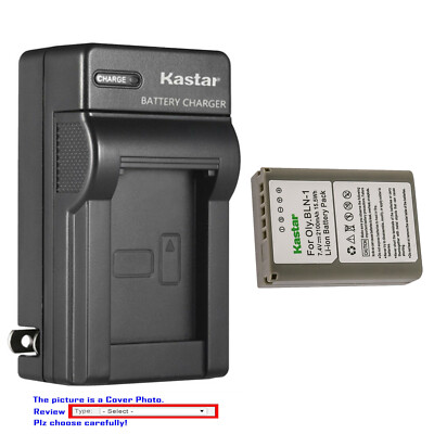 Kastar Battery AC Wall Charger for Olympus BLN-1 Olympus OM-D E-M5 Mark II
