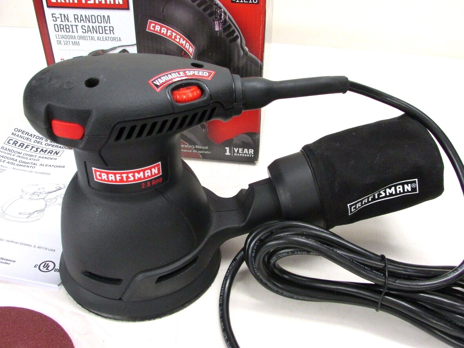 craftsman random orbit sander