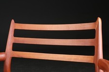 Pairs Of Niels Otto Moller Dining Chairs of Cherry Wood with Black Cord Seats