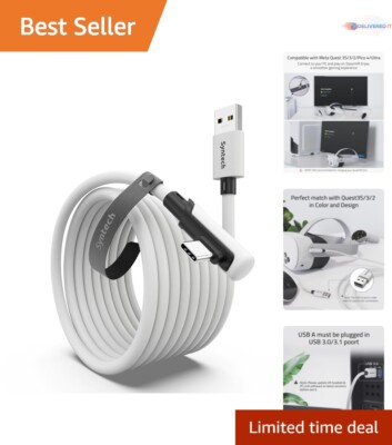 16FT USB to USB C Link Cable for PCVR Oculus Quest Pico SteamVR 