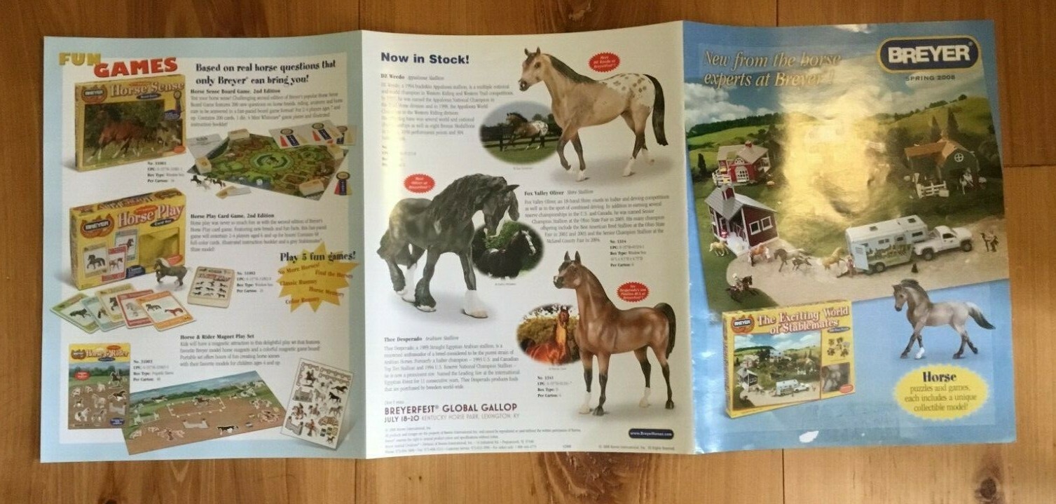 BREYER DEALER FLYERS- Spring 2008 , Fall , Holiday & more