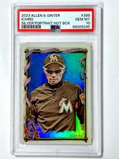 2023 Topps Allen & Ginter ICHIRO #398 Silver Portrait Hot Box - PSA-10 - Marlins