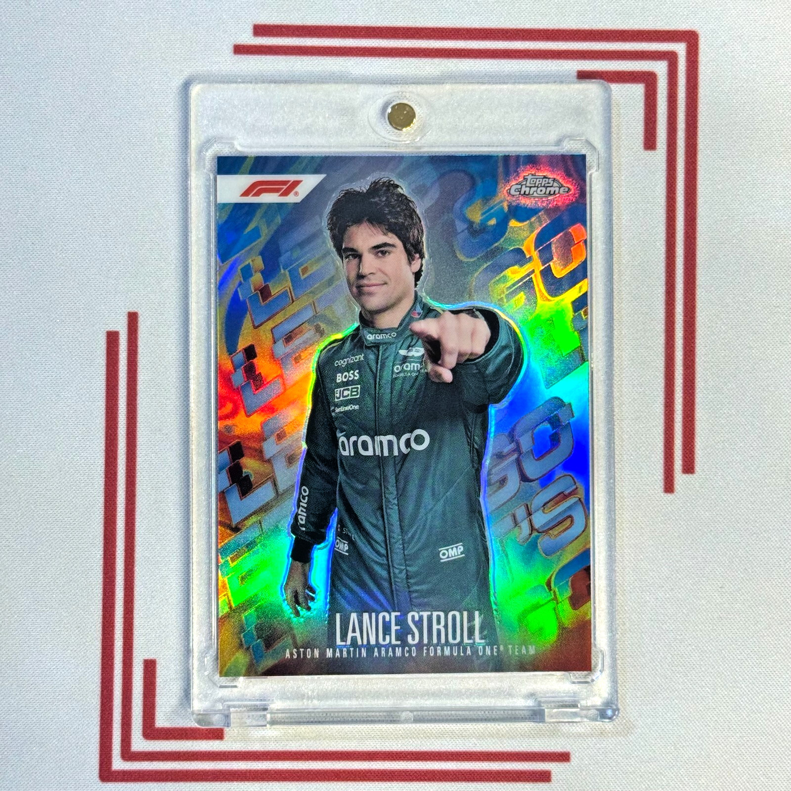 2024 Topps Finest Formula 1 F1 LANCE STROLL Let's Go Case Hit SSP #LG-12 Sp