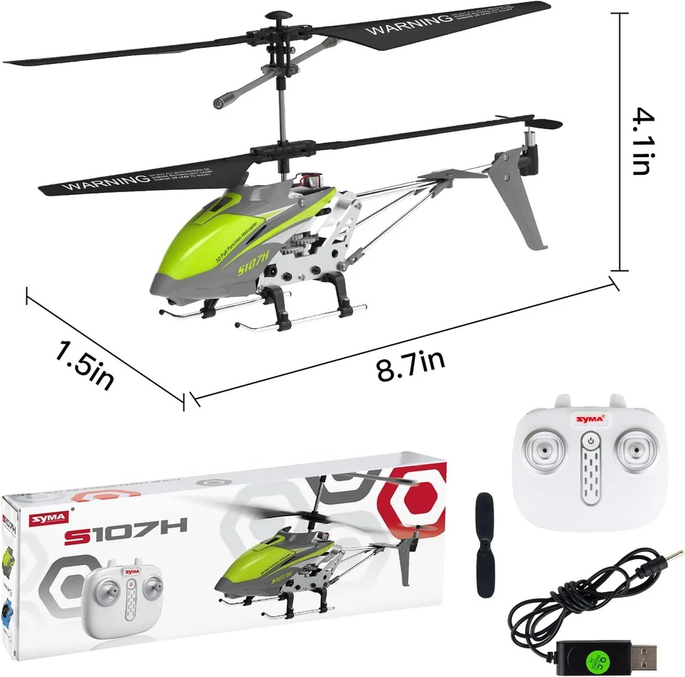 2.4Ghz Syma S107H Helicopter RC Eletric Remote Control Toy Ideal Gift for Kids - Image 4 of 4