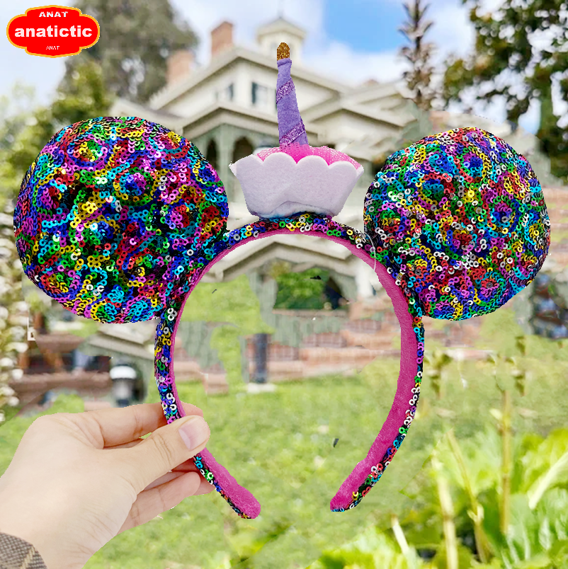 Happy Birthday Disney Parks Minnie Mickey Ears cupcake cake 