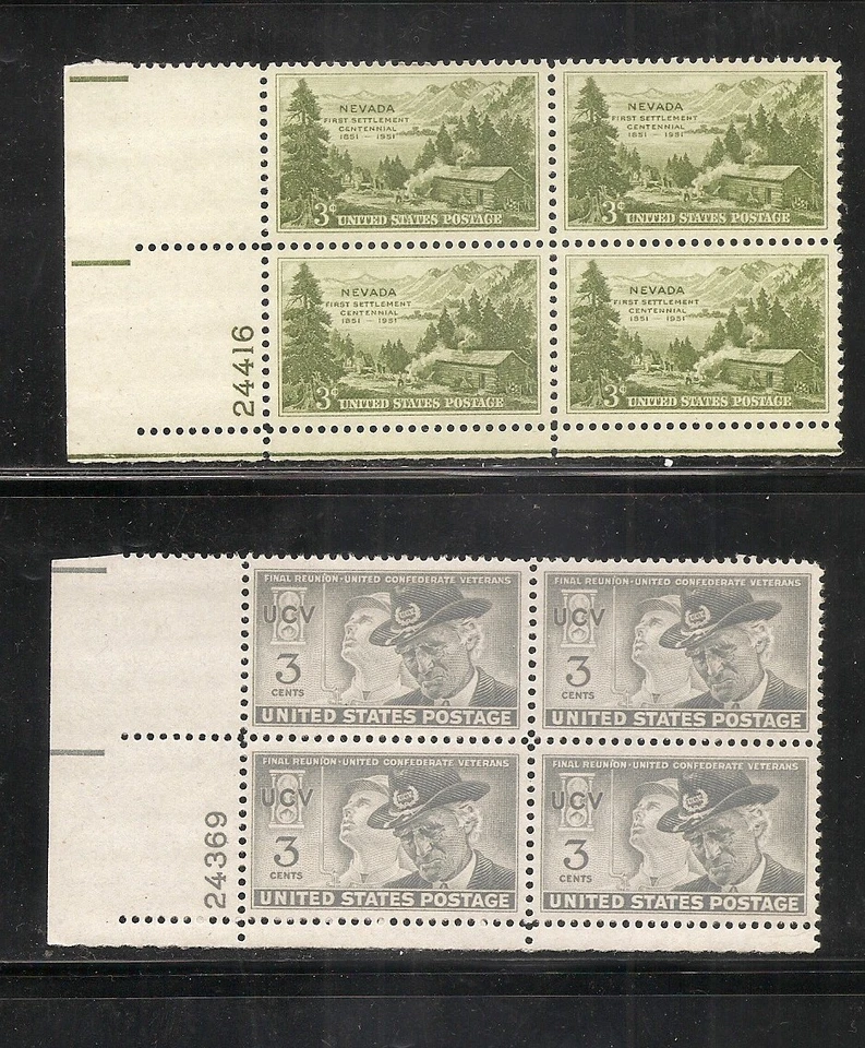 United States. 20 Different Plate Blocks of Four, 1940s, 1950s. MNH 1 - Image 3 of 4