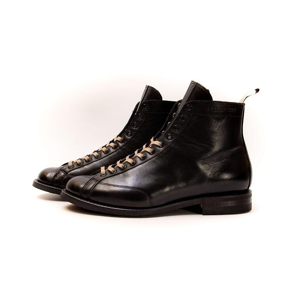 Brother Bridge HENRY Boots Horsehide Black US8 Lace-Up