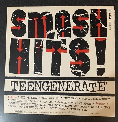 TEENGENERATE - smash hits lp album vinyl original es-1222 1995 | eBay