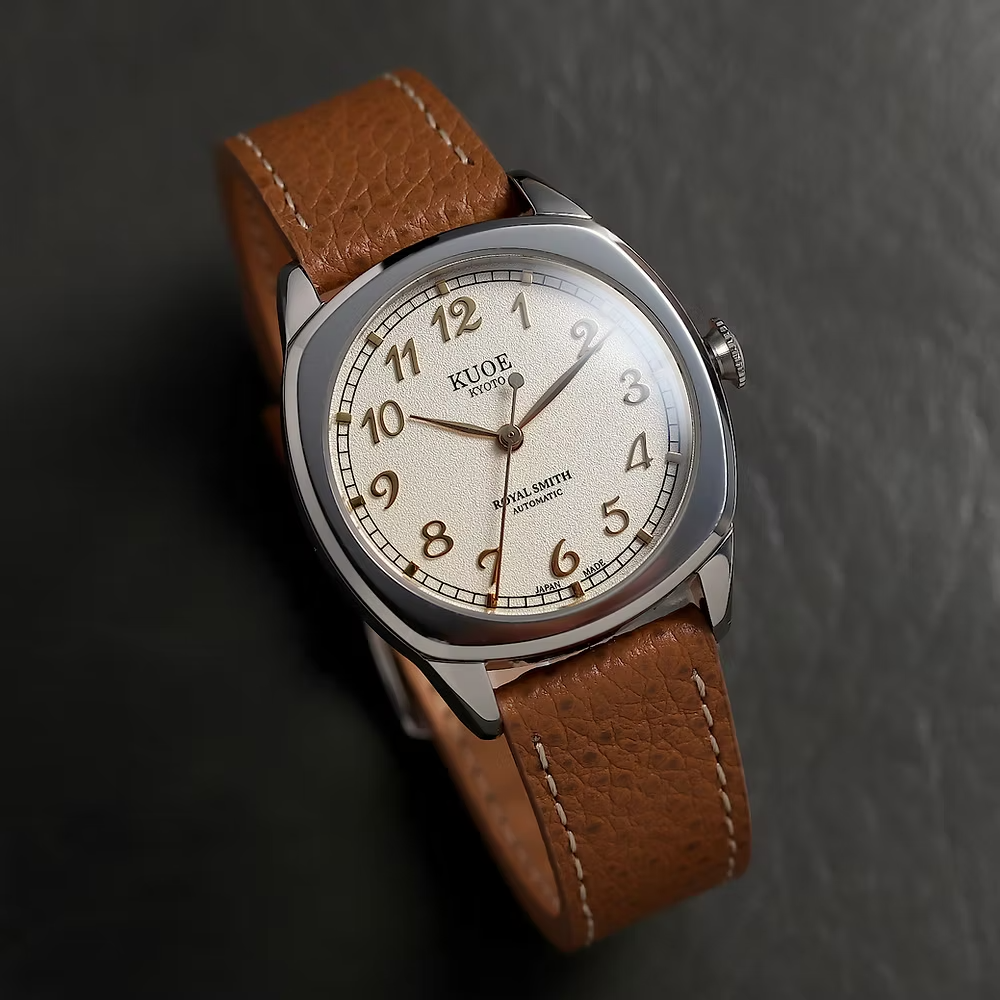 KUOE Royal Smith 90-008 Silver Gold Automatic 34mm Men