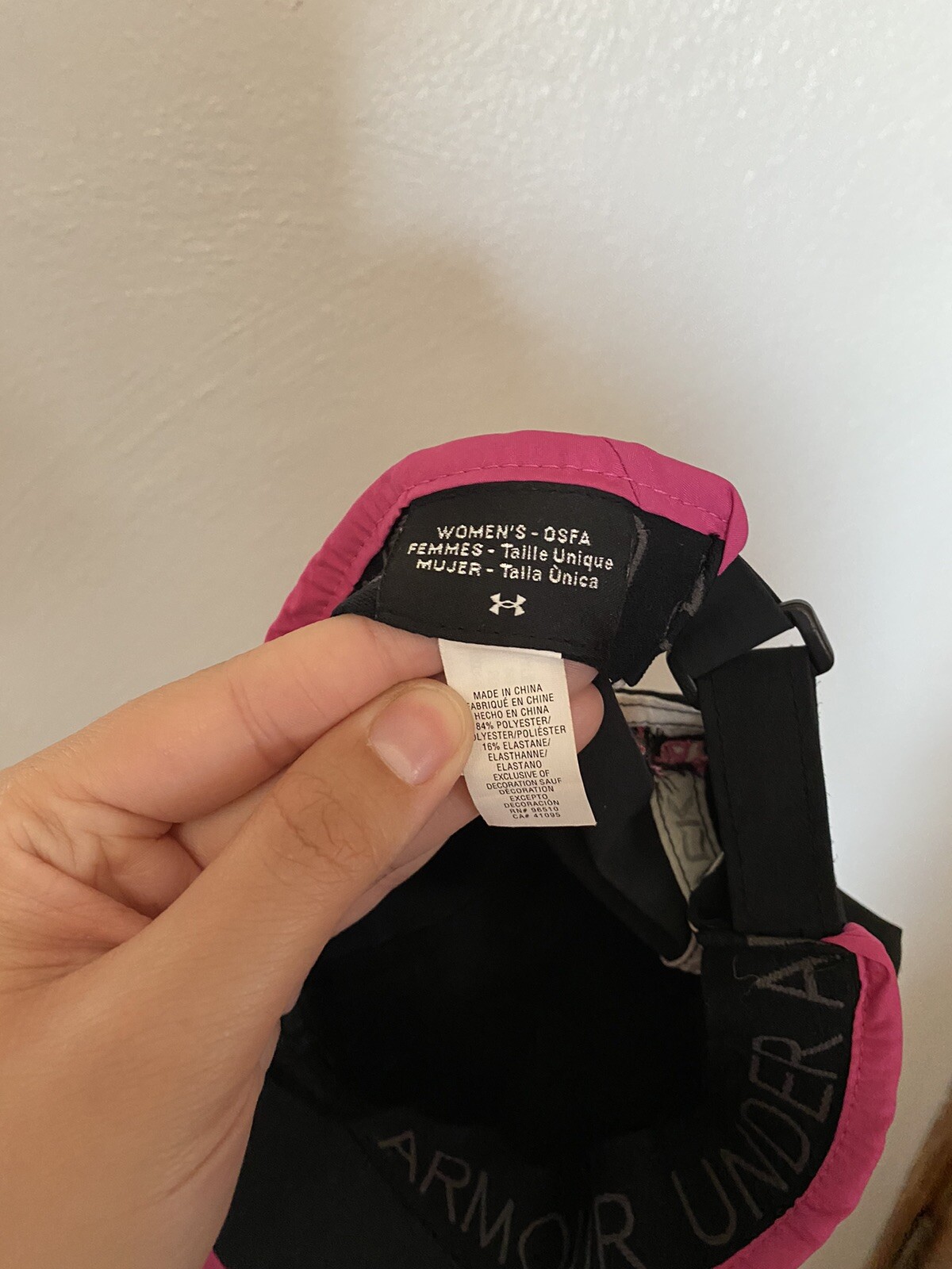 Under Armour Pink And Black Woman&rsquo;s Hat One Size