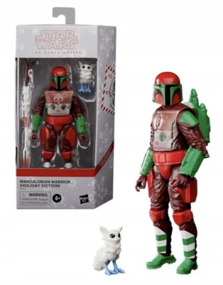 Star Wars The Black Series Mandalorian Warrior Holiday Edition 6'' Figur