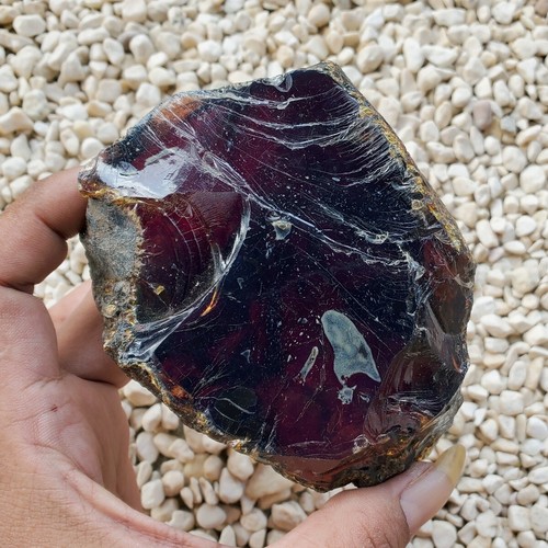 Indonesian Blue Amber Rough Specimen 234 Grams #94 - Picture 6 of 8