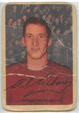 1953-54 PARKHURST #37 AL ARBOUR HOF RC ROOKIE DETROIT RED WINGS POOR RAW P0103
