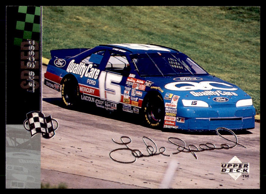 1995 Upper Deck #83 Lake Speed Silver Signature / Electric Silver