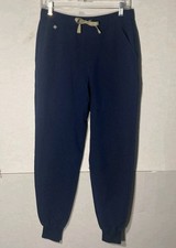 Figs Blue Drawstring Waist Cuffs Ankle Scrubs Pants S