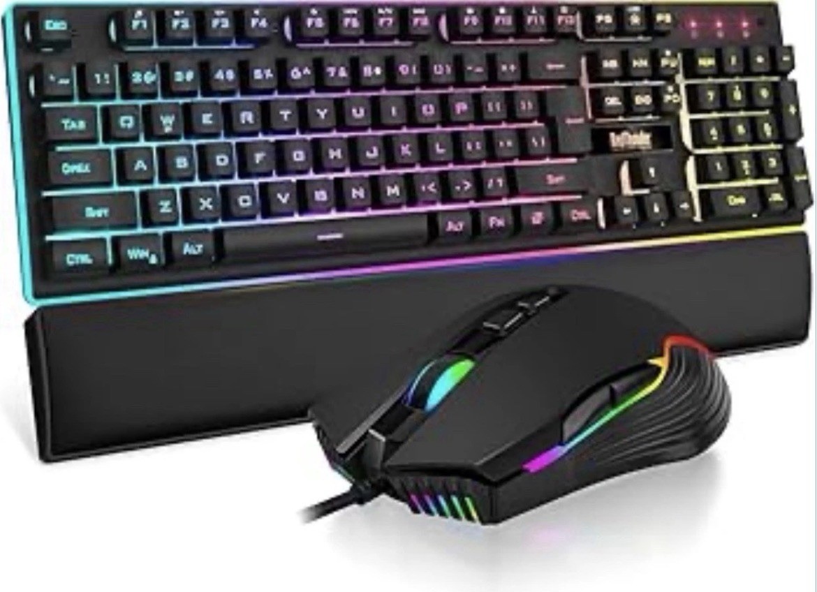 RedThunder K10 Wired Gaming Keyboard and mouse Rbg Backlit P