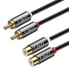 J D 2 RCA Extension Cable, Gold Plated Copper Shell Heavy 6 Feet