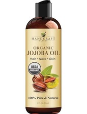 Handcraft USDA Organic Jojoba Oil 8 fl. oz 100 Pure Natural for Skin, Face,