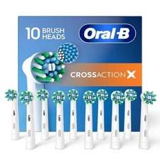 Oral-B Cross Action Electric Toothbrush Replacement Brush Heads 10 Count Sealed