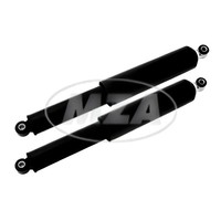 Simson Paar Federbeine - Hinten - Schwarz U. PlastehüLse - S50, S51, S53, KR51,