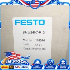US FREE TAX New FESTO LR-1/2-D-7-MIDI 162586 Pressure Regulator
