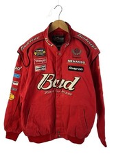 CHASE Racing Jacket/L/cotton/RED/patterned/budweiser Racing Jacket