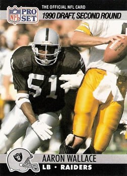 1990 Pro Set #706 Aaron Wallace