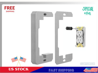 10PCS Metal Wall Plate Spacers for Electrical Outlets Flush Fit Outlet Repair Ki