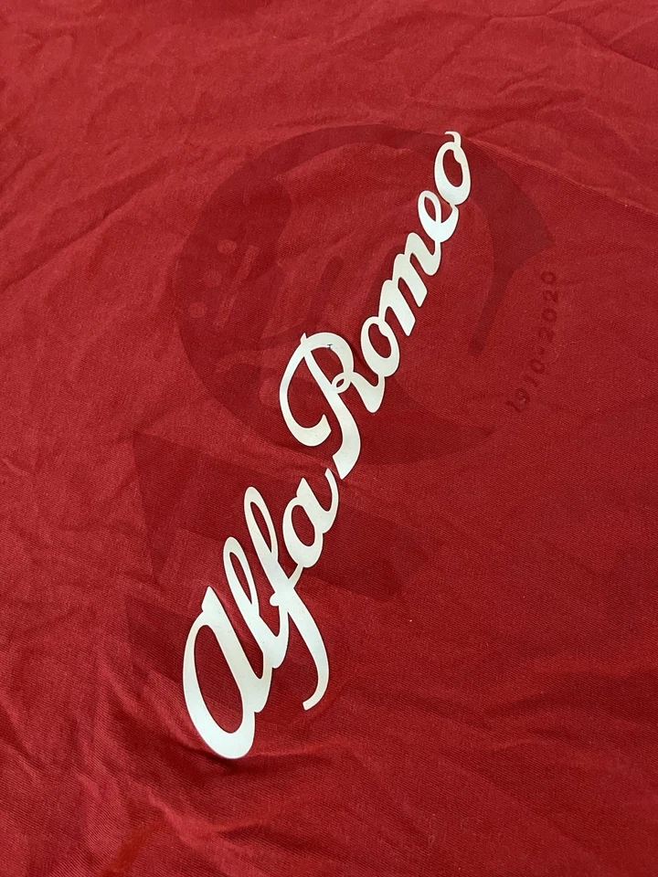 Camiseta Alfa Romeo Motorsports Manga Corta Roja XL Carreras Coche Auto Pista Run Top Foto 3 de 4