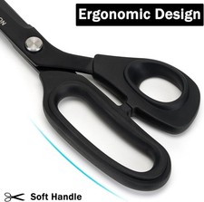 10" Scissors All Purpose, Heavy Duty Premium Stainless Steel Tailor Scissors,...