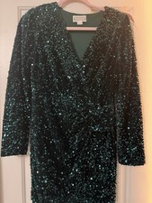 Sequin Women s Mini Dress Half Sleeve