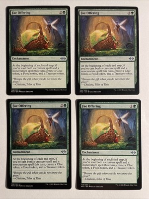 4x Mtg Modern Horizons 2 Fae Offering NM/M Magic The Gathering