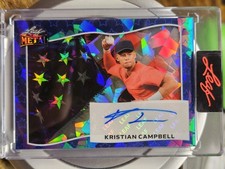 2025 Leaf Metal Kristian Campbell Auto /3 American Flag Crystal Red Sox