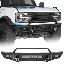 Fit 2021 2022 2023 2024 2025 2026 Ford Bronco Steel Front Bumper Wled Lights Fit 2021 2022 2023 2024 2025 2026 Ford Bronco Steel Front Bumper Wled Lights