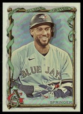George Springer 2023 Topps Allen & Ginter Silver Portrait Toronto Blue Jays #40