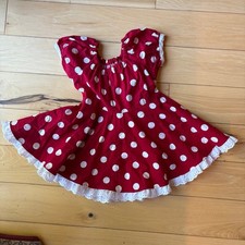 Red and White Polka Dot Dress 2T Minnie Mouse Halloween