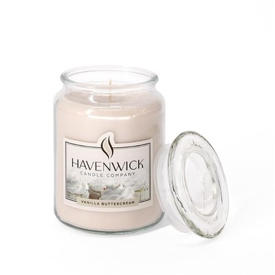 Soy Blend Candle 22oz Vanilla Buttercream 110-130 Hour Burn Cotton Wick Large