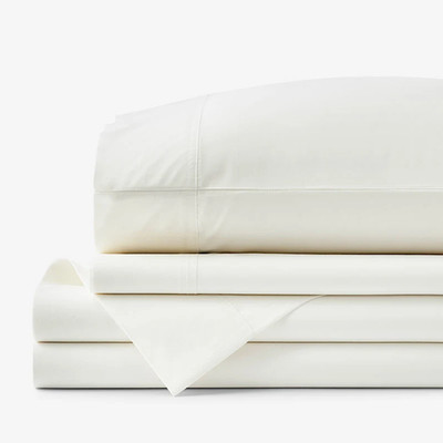 The Company Store Premium Cool Supima Cotton Percale Bed Sheet Set